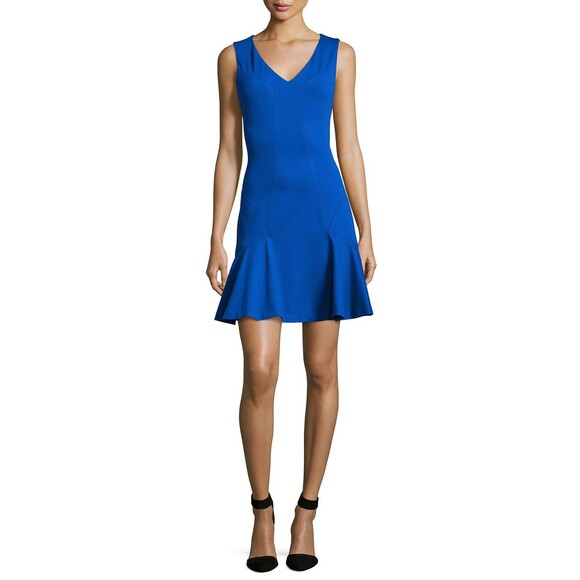 New Womens 12 NWT Designer Dress Carla Diane Von Furstenberg Blue Star Sapphire - Picture 1 of 12